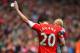 SOUTHAMPTON, ENGLAND - MAY 11: Adam Lallana of Southampton walks on the pitch following the Barclays Premier League match between Southampton and Manchester United at St Mary's Stadium on May 11, 2014 in Southampton, England. (Photo by Mike Hewitt/Getty Images)