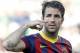 Barcelona's Cesc Fabregas gesture during a Spanish La Liga soccer match against Elche at the Martinez Valero stadium in Elche, Spain, on Sunday, May 11, 2014.(AP Photo/Alberto Saiz)