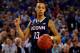 ARLINGTON, TX - APRIL 05: Shabazz Napier #13 of the Connecticut Huskies reacts during the NCAA Men's Final Four Semifinal against the Florida Gators at AT&T Stadium on April 5, 2014 in Arlington, Texas. The Connecticut Huskies defeated the Florida Gators 63-53. (Photo by Ronald Martinez/Getty Images)