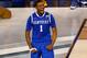 ARLINGTON, TX - APRIL 07: James Young #1 of the Kentucky Wildcats reacts against the Connecticut Huskies during the NCAA Men's Final Four Championship at AT&T Stadium on April 7, 2014 in Arlington, Texas. (Photo by Tom Pennington/Getty Images)