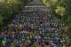 Runners race in the 37th Madrid Marathon in Madrid, Spain, Sunday, April 27, 2014. (AP Photo/Andres Kudacki)