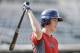 United States' Bradley Zimmer warms up before an exhibition game against Cuba, Thursday, July 18, 2013, in Des Moines, Iowa. The teams are to play a five-game series over the next week. (AP Photo/Charlie Neibergall)