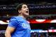 Apr 26, 2014; Dallas, TX, USA; Dallas Mavericks owner Mark Cuban reacts during the game against the San Antonio Spurs in game three of the first round of the 2014 NBA Playoffs at American Airlines Center. Dallas won 109-108. Mandatory Credit: Kevin Jairaj-USA TODAY Sports