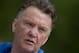 Louis van Gaal, coach of the Dutch national soccer team walks towards the mixed zone after a team training in Hoenderloo, eastern Netherlands, Thursday, May 15, 2014. The 62-year-old coach, who is widely expected to be the manager of Manchester United next season, has been experimenting in recent days with a new formation which he says may sound more defensive, but will be executed according to the