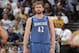 OAKLAND, CA - APRIL 14: Kevin Love #42 of the Minnesota Timberwolves during a game against the Golden State Warriors on April 14, 2014 at Oracle Arena in Oakland, California. NOTE TO USER: User expressly acknowledges and agrees that, by downloading and or using this photograph, user is consenting to the terms and conditions of Getty Images License Agreement. Mandatory Copyright Notice: Copyright 2014 NBAE (Photo by Rocky Widner/NBAE via Getty Images)