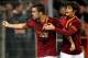 ROME, ITALY - JANUARY 18: Kevin Strootman with his teammate Dodo