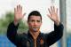 MADRID, SPAIN - MAY 20: Cristiano Ronaldo of Real Madrid CF greets the media during the Real Madrid media day, prior to UEFA Champions League final against Club Atletico de Madrid, at Valdebebas Sport City on May 20, 2014 in Madrid, Spain. (Photo by Gonzalo Arroyo Moreno/Getty Images)