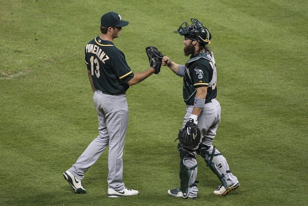 Pomeranz Wins 3rd Straight Start; A's Top Rays 3-0