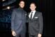 Colin Kaepernick, of the San Francisco 49ers, left, and Steve Young pose backstage at the 3rd annual NFL Honors at Radio City Music Hall on Saturday, Feb. 1, 2014, in New York. (Photo by Frank Micelotta/Invision for NFL/AP Images)