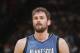 OAKLAND, CA - APRIL 14: Kevin Love #42 of the Minnesota Timberwolves during a game against the Golden State Warriors on April 14, 2014 at Oracle Arena in Oakland, California. NOTE TO USER: User expressly acknowledges and agrees that, by downloading and or using this photograph, user is consenting to the terms and conditions of Getty Images License Agreement. Mandatory Copyright Notice: Copyright 2014 NBAE (Photo by Rocky Widner/NBAE via Getty Images)
