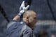 New York Yankees shortstop Derek Jeter (2) waits his turn in the batting cage before playing in a baseball game against the Pittsburgh Pirates, Saturday, May 17, 2014, in New York. (AP Photo/Julie Jacobson)