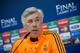 MADRID, SPAIN - MAY 20: Head coach Carlo Ancelotti of Real Madrid CF attends a press conference during the Real Madrid media day, ahead of the UEFA Champions League final against Club Atletico de Madrid, at Valdebebas Sport City on May 20, 2014 in Madrid, Spain. (Photo by Gonzalo Arroyo Moreno/Getty Images)