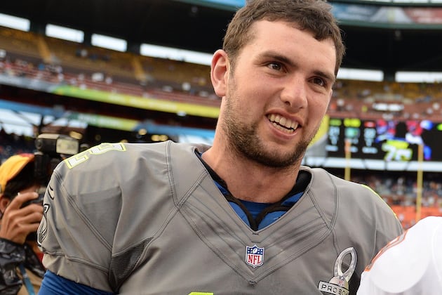 Colt's Andrew Luck Takes Kids to Indy 500