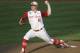 FILE - In this June 20, 2013 file photo, North Carolina State pitcher Carlos Rodon throws against North Carolina during an NCAA College World Series elimination baseball game in Omaha, Neb. (AP Photo/Nati Harnik, File)