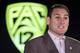 FILE - In this Nov. 1, 2012, file photo, Pac-12 Commissioner Larry Scott speaks during the PAC-12 college basketball media day in San Francisco. Scott says the kind of NCAA reform sought by the most powerful conferences is not an