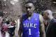 Duke's Jabari Parker (1) walks off the court after losing to Virginia in an NCAA college basketball game in the championship of the Atlantic Coast Conference tournament in Greensboro, N.C., Sunday, March 16, 2014. Virginia won 72-63. (AP Photo/Gerry Broome)