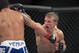 TJ Dillashaw, from the U.S., right, Raphael Assuncao, from Brazil, fight during their Bantamweight mixed martial arts bout at the Ultimate Fighting Championship in Barueri, on the outskirt of Sao Paulo, Brazil, Wednesday, Oct. 9, 2013. (AP Photo/Andre Penner)