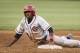 San Diego State's Greg Allen during an NCAA college baseball tournament regional game against UCLA, Friday, May 31, in Los Angeles. (AP Photo/Bret Hartman)