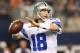 ARLINGTON, TX - DECEMBER 29: Kyle Orton #18 of the Dallas Cowboys looks to pass in the first half against the Philadelphia Eagles at Cowboys Stadium on December 29, 2013 in Arlington, Texas. (Photo by Ronald Martinez/Getty Images)