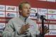 United States soccer coach Jurgen Klinsmann speaks at a news conference for the World Cup soccer tournament in Stanford, Calif., Friday, May 23, 2014. (AP Photo/Jeff Chiu)