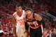HOUSTON, TX - APRIL 30: Mo Williams #25 of the Portland Trail Blazers looks on against the Houston Rockets in Game Five of the Western Conference Quarterfinals during the 2014 NBA Playoffs on April 30, 2014 at the Toyota Center in Houston, Texas. NOTE TO USER: User expressly acknowledges and agrees that, by downloading and or using this photograph, User is consenting to the terms and conditions of the Getty Images License Agreement. Mandatory Copyright Notice: Copyright 2014 NBAE (Photo by Bill Baptist/NBAE via Getty Images)