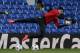 Athletico Madrid goalkeeper Thibaut Courtois, who is on loan from Chelsea, takes part in a training session at Chelsea's Stamford Bridge stadium in London, Tuesday, April 29, 2014. Chelsea will play in a Champions League semifinal second leg soccer match against Atletico Madrid on Wednesday. (AP Photo/Matt Dunham)