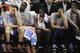 Oklahoma City Thunder players sit on the bench in the closing minutes of Game 2 of a Western Conference finals NBA basketball playoff series against the San Antonio Spurs, Wednesday, May 21, 2014, in San Antonio. San Antonio won 112-77. (AP Photo/Darren Abate)