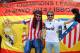 LISBON, PORTUGAL - MAY 24: Real Madrid and Atletico de Madrid supporters gather in the city centre ahead of the UEFA Champions League Final between Real Madrid and Atletico de Madrid on May 24, 2014 in Lisbon, Portugal. (Photo by Alex Livesey/Getty Images)