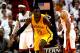 MIAMI, FL - MAY 24: Roy Hibbert #55 of the Indiana Pacers reacts after a play against the Miami Heat in the first period during Game Three of the Eastern Conference Finals of the 2014 NBA Playoffs at American Airlines Arena on May 24, 2014 in Miami, Florida. (Photo by Mike Ehrmann/Getty Images)