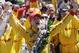 Ryan Hunter-Reay celebrates winning the 98th running of the Indianapolis 500 IndyCar auto race at the Indianapolis Motor Speedway in Indianapolis, Sunday, May 25, 2014. (AP Photo/AJ Mast)