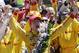 Ryan Hunter-Reay celebrates winning the 98th running of the Indianapolis 500 IndyCar auto race at the Indianapolis Motor Speedway in Indianapolis, Sunday, May 25, 2014. (AP Photo/AJ Mast)