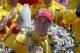 Ryan Hunter-Reay celebrates after winning the 98th running of the Indianapolis 500 IndyCar auto race at the Indianapolis Motor Speedway in Indianapolis, Sunday, May 25, 2014. (AP Photo/Michael Conroy)
