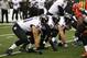 Baltimore Ravens offensive tackle Ricky Wagner (71) lines up against the Cincinnati Bengals in the first half of an NFL football game, Sunday, Dec. 29, 2013, in Cincinnati. (AP Photo/David Kohl)