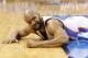 Oklahoma City Thunder guard Derek Fisher (6) lies on the court after a foul in the fourth quarter of Game 2 of the Western Conference semifinal NBA basketball playoff series against the Los Angeles Clippers in Oklahoma City, Wednesday, May 7, 2014. Oklahoma City won 112-101. (AP Photo/Sue Ogrocki)