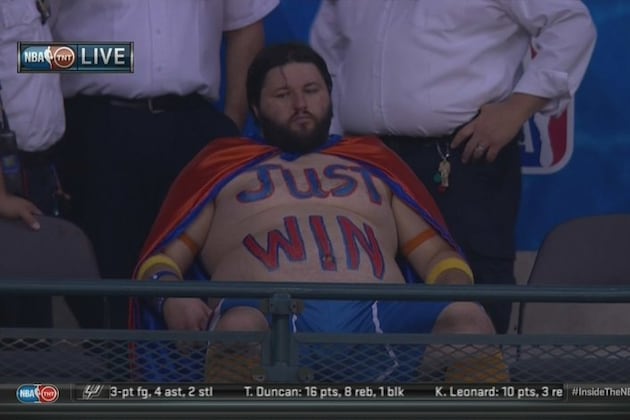 Thunder Fan Just Really Wants to Win