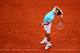 PARIS, FRANCE - MAY 26: Novak Djokovic of Serbia serves during his men's singles match against Joao Sousa of Portugal on day two of the French Open at Roland Garros on May 26, 2014 in Paris, France. (Photo by Clive Brunskill/Getty Images)