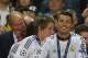Real's Cristiano Ronaldo, smiles, at the end of the Champions League final soccer match between Atletico Madrid and Real Madrid, at the Luz stadium, in Lisbon, Portugal, Saturday, May 24, 2014. (AP Photo/Manu Fernandez)