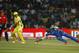 Mumbai Indians' bowler Dwayne Smith, right, drops a catch off Chennai Super Kings' batsman Subramanium Badrinath, not seen, during their Indian Premier League (IPL) playoff cricket match in Bangalore, India, Wednesday, May 23, 2012. (AP Photo/Aijaz Rahi)