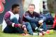 VALE DO LOBO, ALGARVE, PORTUGAL - MAY 21: Daniel Sturridge and Wayne Rooney relax during a training session at the England pre-World Cup Training Camp at the Vale Do Lobo Resort on May 21, 2014 in Vale Do Lobo, Algarve, Portugal. (Photo by Richard Heathcote/Getty Images)