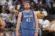 OAKLAND, CA - APRIL 14: Kevin Love #42 of the Minnesota Timberwolves during a game against the Golden State Warriors on April 14, 2014 at Oracle Arena in Oakland, California. NOTE TO USER: User expressly acknowledges and agrees that, by downloading and or using this photograph, user is consenting to the terms and conditions of Getty Images License Agreement. Mandatory Copyright Notice: Copyright 2014 NBAE (Photo by Rocky Widner/NBAE via Getty Images)