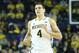 ANN ARBOR, MI - NOVEMBER 29: Mitch McGary #4 of the Michigan Wolverines runs down the court in his first home game of the season during the second half of the game against Coppin State Eagles at Crisler Center on November 29, 2013 in Ann Arbor, Michigan. Michigan Defeated Coppin State 87-45. (Photo by Leon Halip/Getty Images)