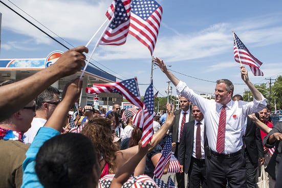 New York City Mayor Bill De Blasio Said the City Won't Bid to Host 2024 Olympics