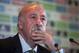 Spain's soccer coach Vicente Del Bosque at a news conference in Madrid, Spain, Sunday, May 25, 2014. (AP Photo/Gabriel Pecot)