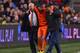 AMSTERDAM, NETHERLANDS - NOVEMBER 19: Medical staff of Netherlands helps injurd Rafael van der Vaart during the International Friendly match between Netherlands and Colombia at Amsterdam ArenA on November 19, 2013 in Amsterdam, Netherlands. (Photo by Lars Baron/Getty Images)