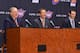 PHOENIX, AZ - MAY 28: President of Basketball Operations Lon Babby, Coach Jeff Hornacek and General Manager Ryan McDonough answer questions on May 28, 2013 at U.S. Airways Center in Phoenix, Arizona. NOTE TO USER: User expressly acknowledges and agrees that, by downloading and or using this photograph, user is consenting to the terms and conditions of the Getty Images License Agreement. Mandatory Copyright Notice: Copyright 2013 NBAE (Photo by Barry Gossage/NBAE via Getty Images)