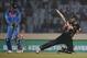 Australia's batsman Glenn Maxwell, right, is bowled out by India's bowler Ravichandran Ashwin during their ICC Twenty20 Cricket World Cup match in Dhaka, Bangladesh, Sunday, March 30, 2014. (AP Photo/Aijaz Rahi)