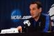 Mar 20, 2014; Raleigh, NC, USA; Duke Blue Devils head coach Mike Krzyzewski speaks during a press conference during practice before the second round of the 2014 NCAA Tournament at PNC Arena. Mandatory Credit: Rob Kinnan-USA TODAY Sports