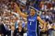GREENSBORO, NC - MARCH 16: Jabari Parker #1 of the Duke Blue Devils reacts during their game against the Virginia Cavaliers in the finals of the 2014 Men's ACC Basketball Tournament at Greensboro Coliseum on March 16, 2014 in Greensboro, North Carolina. (Photo by Streeter Lecka/Getty Images)