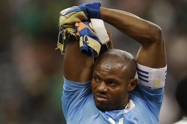 Watch: Nigeria GK Does Nothing to Dispel Concern of Match-Fixed Friendly