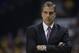 Washington Wizards head coach Randy Wittman in action during the first half of game 5 of the Eastern Conference semifinal NBA basketball playoff series against the Indiana Pacers Tuesday, May 13, 2014, in Indianapolis. (AP Photo/Darron Cummings)